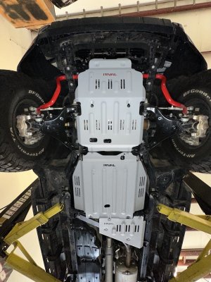 Toyota Tundra Skid Plate - Rival 4x4 - Aluminum Transmission Catalytic Converter - `21-`25